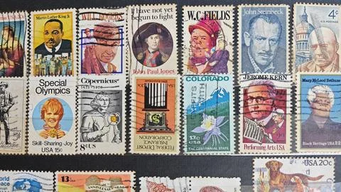 US postage stamps 写真素材