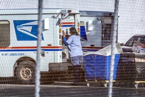 US Postal Service to accept inbound parcels from China, Hong Kong after suspensi Stock Photos