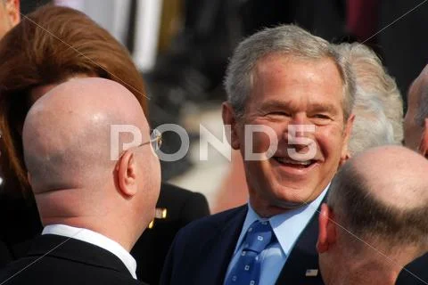 U.s. president george w. bush visit to israel Stock Photos