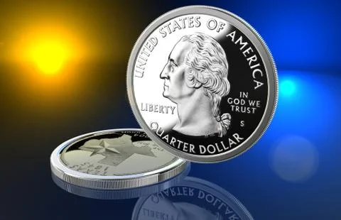 US Quarter - Texas Stock Illustration