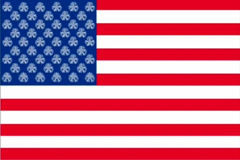 US recycling flag Video stock 483344