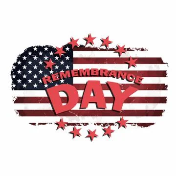 Us remembrance day vector Stock Illustration