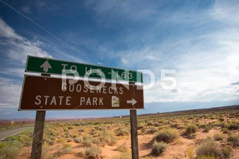 U.S. Route 163 sign road Stock Photos