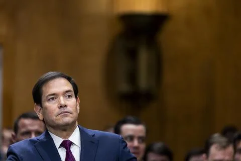 US Secretary of State Rubio testifies before Senate Foreign Relations Committee, Stock Photos