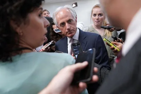 US Senate continues work on efforts to repeal and replace Obamacare, Washington, Stock Photos
