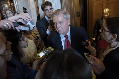 US Senate continues work on efforts to repeal and replace Obamacare, Washington, Stock Photos