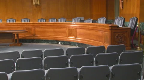 U.S. Senate hearing room  Stock Footage 55048033