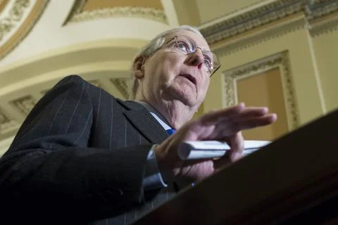 US Senate negotiations to avoid a partial shutdown of the federal government, Wa Stock Photos