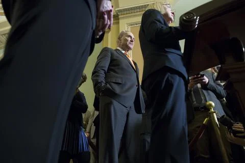 US Senate negotiations to avoid a partial shutdown of the federal government, Wa Stock Photos