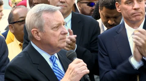 U.S. Senator Dick Durbin Stock Footage 55048560