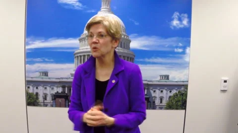 U.S. Senator Elizabeth Warren Stock Footage 47677152