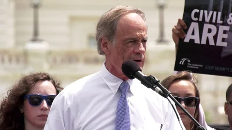 U.S. Senator Tom Carper  Stock Footage 93239119