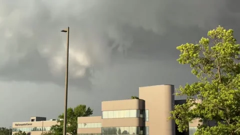 US: Severe Storms Bring Tornado Threats, Power Outages to Central Indiana... Stock Footage 337081835