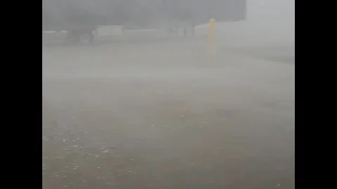US: Severe Thunderstorms Sweep Across Iowa, Bringing Hail, Damaging Winds... Stock Footage 333485343