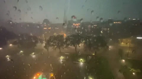 US: Severe Thunderstorms Sweep Through Twin Cities, MN Stock Footage 282767645