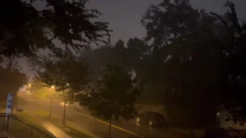 US: Severe Thunderstorms Sweep Through Twin Cities, MN 2 Stock Footage 282793187