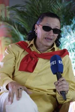 US singer Elvis Crespo in interview in Bogota, Colombia - 16 Sep 2026 Foto stock