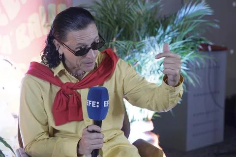 US singer Elvis Crespo in interview in Bogota, Colombia - 16 Sep 2026 Foto stock