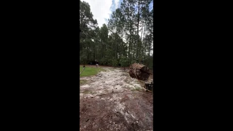 US: Skilled axe throwing demonstration in South Carolina, USA Stock Footage 321922829