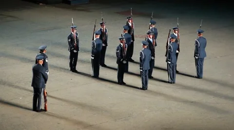 U.S. Soldiers parade. Vidéo 54527722