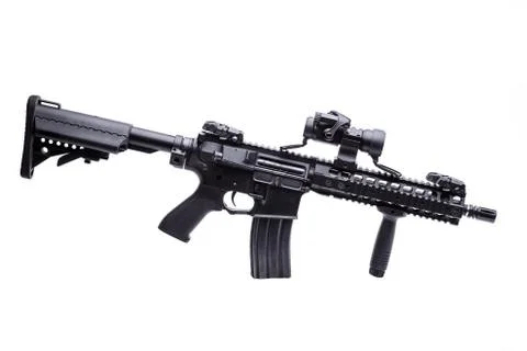 US specops rifle isolated Stock-Fotos