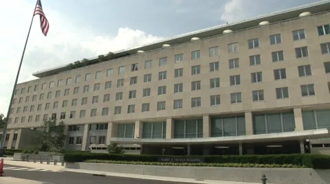 U.S. State Department Building Stock Footage 54697919
