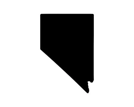US state map. Nevada silhouette symbol. Vector illustration Stock Illustration