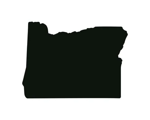 US state map. Oregon silhouette symbol. Vector illustration イラスト素材