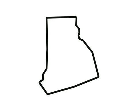 US state map. Rhode Island outline symbol. Vector illustration イラスト素材