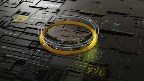 US Statue Map 05 Video stock 184949193