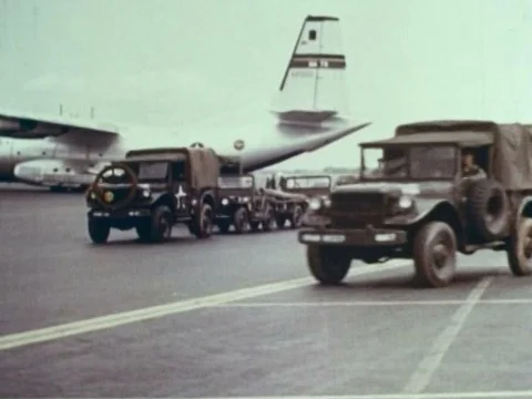 The US Strike Command is seen at work across the globe as the narrator explains Stock Footage 74716831
