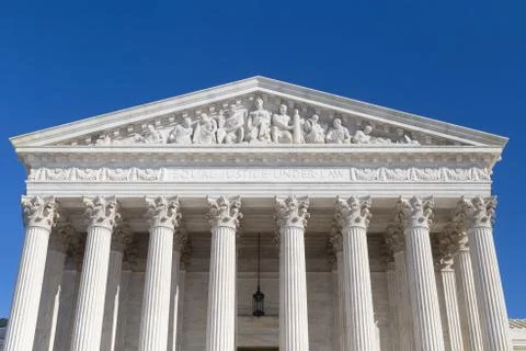 US Supreme Court closeup Stock Photos