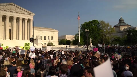 US Supreme Court Protest Video stock 189701432