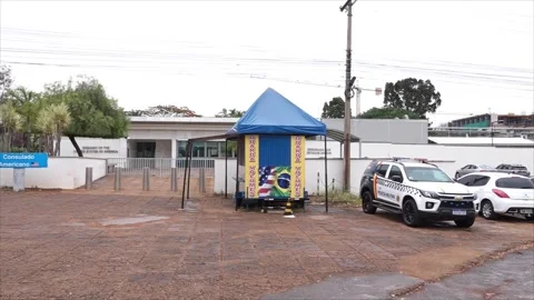 US suspends consular services in Brazil for security two days before elections,  Stock Footage 346907538