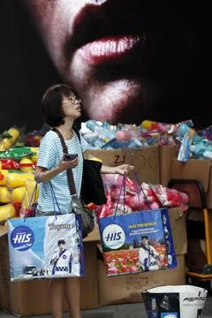 US tariff policy expected to result in contraction in Thailand's economic growth Foto stock