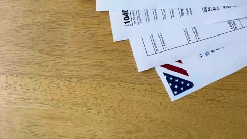 US Tax Documentation Overview Stock Footage 265310110