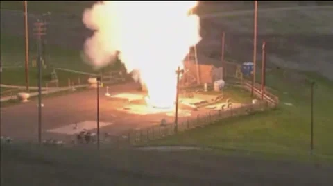 US - Test Missile Launch 01 Stock Footage 32847127