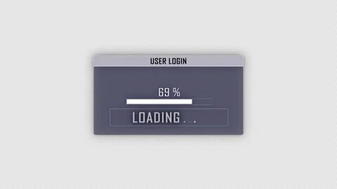LIKE US Text and User Login Interface Animation, Loop Vidéo 329921614