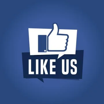 Like us thumb up Button イラスト素材