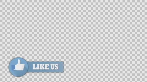 Like us thumb up social lower third banner 4k animation Stockbeeldmateriaal 60378547