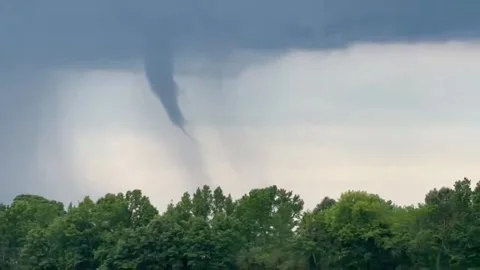 US: Tornado Touches Down Near Russell As Violent Arkansas Storms Intensif... Stock Footage 334694779