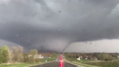 US: Tornadoes Touch Down In Iowa, Leavin... | Stock Video | Pond5