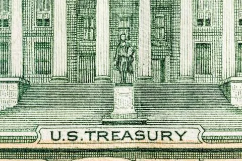 US Treasury Building Macro Stock Photos