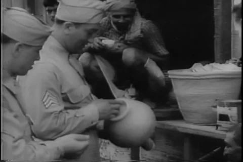 U.S. Troops in India during World War Two India and Tibet, July 1942 Stock Footage 258838116