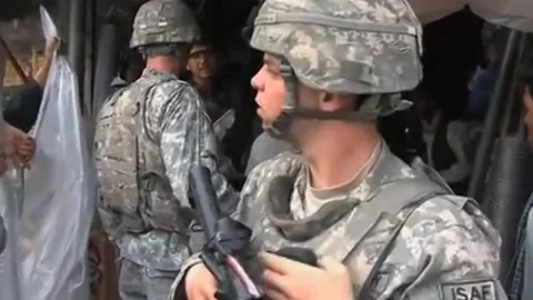 US troops in Kunar, one of the least known battlegrounds (3) Video stock 235254239
