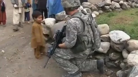 US troops in Kunar, one of the least known battlegrounds (6) Video stock 235254420