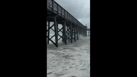 US: Tropical Storm Bertha Prompts Closure of Two Florida Panhandle State ... Stock Footage 340367985