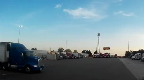 US Truckstop Stock Footage 56748364