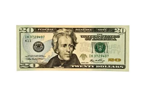 US Twenty Dollar Bill Stock Photos