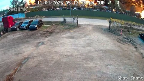 US: UPS cargo plane erupts in fireball when it crashes during take-off in... Video stock 320574914